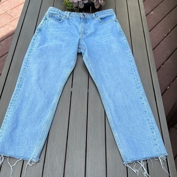 Topshop light colored jeans, size 30 ( fit like 28) straight crop - Picture 4 of 10